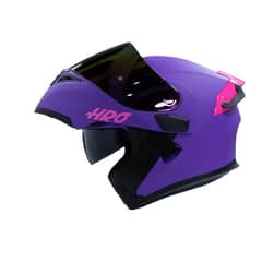 HRO - Casco Moto 3400dv solid mr fc Abatible Sun Visor Certificación Dot Talla M