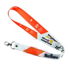 FORMULA 1 - Colgante Llavero Lanyard F1 Mclaren Senna 1990 Blanco
