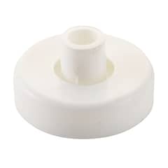 GENERICO - Soporte Barra Redondo Closet/cortina Blanco - 10 Uni + Torni