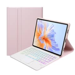 HONOR - Tablet V9 12+256GB 11.5" WIFI-Blanco con Rosado luminsos teclado