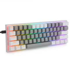 GENERICO - Teclados Gamer Eyooso Z11 Mecánico Compacto 60% Rgb Axis Red