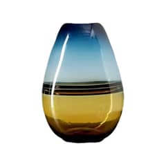 ALPHA - Florero Jarron Decorativo Ovalado Minimalista Italy 30 cms.