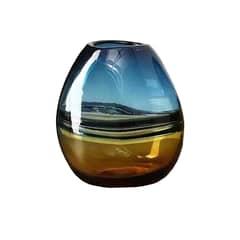 ALPHA - Florero Jarron Decorativo Ovalado Minimalista Italy 21 cms.
