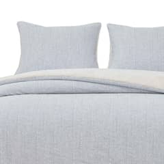 HEBRA - Quilt Reversible Sherpa 2 Plazas Gris