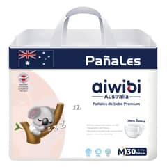 GENERICO - Pañales Premium Aiwibi Ultra Suave M 30 Und