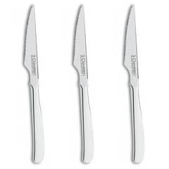 3 CLAVELES - Cuchillo Chuletero 11 cm Set 3 piezas