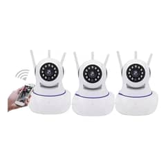 MUNDO MAGIA - Pack X3 Cámaras Ip 360° Wifi Hd Visión Nocturna Color Blanco