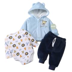JUMP KIDS - Conjunto 3 piezas Forrado Tiger Celeste para bebes