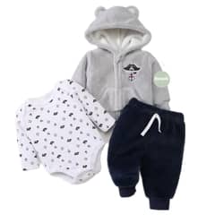 JUMP KIDS - Conjunto 3 piezas Forrado Pirata Gris para bebes