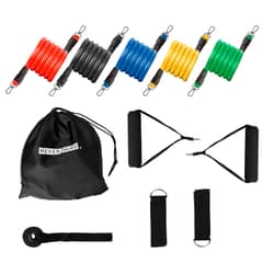 NEVER MIND - Set de Bandas De Resistencia Tubulares 100 Lb 11 pcs