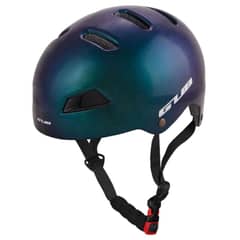 GUB - Casco Bicicleta Skate Azul Eléctrico