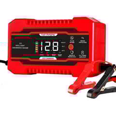 EVERSO - Cargador Batería Inteligente Rápido Auto Y Moto 12v24v 10a