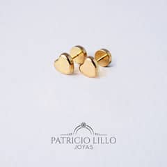 JOYAS PATRICIO LILLO - Aro de oro abridores 14k CORAZÓN