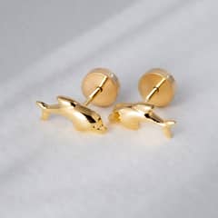 JOYAS PATRICIO LILLO - Aro de oro abridores 14k DELFIN