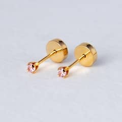 JOYAS PATRICIO LILLO - Aro CHISPITA BLANCA de oro abridores 18k