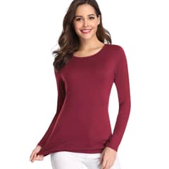 GARSIL - Camiseta mujer manga larga - cuello redondo Ultratermico
