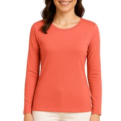 GARSIL - Camiseta mujer manga larga - cuello redondo Ultratermico