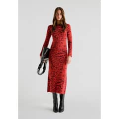 SCALPERS - Vestido Punto Doble Print