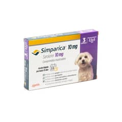ZOETIS - Simparica Perro 2.5 - 5kg (10mg) 3 Comprimidos