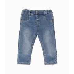 BLACK AND BLUE - Jeans bebés con suspensores denim celeste