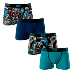 TOP - Bóxer Medio Niño Algodón Pack 4 Guerreros - Gladiadores C4