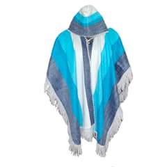 MORLAN - Poncho de Mujer De Lana Ruana Con Capucha