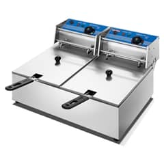 BOZZO - Freidora Eléctrica 12 Litros Acero Inox