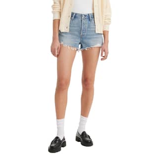 LEVIS - Shorts Mujer 501 Original Short Celeste