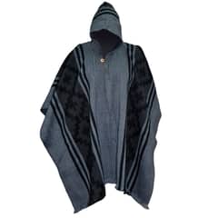 MORLAN - Poncho de Alpaca Lana Ecuatoriana Capucha
