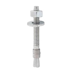 METALFER - Perno Anclaje Con Cuña 1/4 X 2 1/4 Zincado Pack De 10 Und