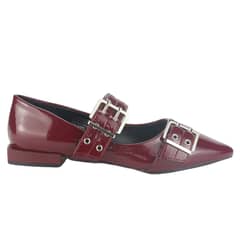 CHALADA - Ballerina Mujer Burdeo Casual Slik-2