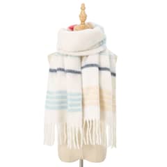 BLWOENS - Bufanda Mujer de invierno - Blanco