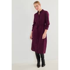 MA GRIFFE - Vestido Camisero Con Lazo Mujer MAGRIFFE