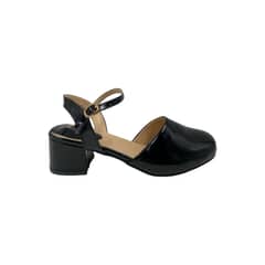 PAND G - Zapato Negro Taco Charol