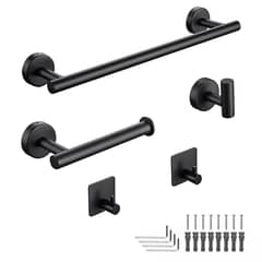 GENERICO - 5 Piezas Juego de Accesorios de Baño Ganchos para Toallas de Baño