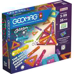 GEOMAG - Juego de Creacion Magnético Glitter 35 piezas - Multicolor