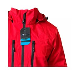OUTDOOR TECH - Corta Viento Hombre Impermeable Engomada Termica Rojo