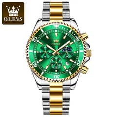 STARTECHOFFICE - Reloj Cronógrafo Deportivo de Lujo para Hombre Acero Inoxidable