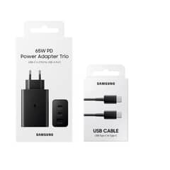 SAMSUNG - Cargador 65w Carga Súper Rápida Cable Usb-C