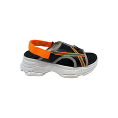 PAND G - Sandalia Negra Deportiva Plataforma