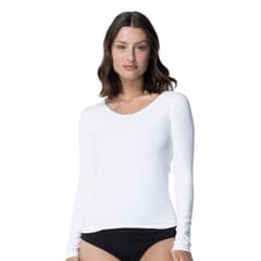 TOP - Camiseta Microfibra Manga Larga Mujer C2 Escote Redondo