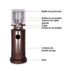 QRUBBER - Estufa A Gas Para Interior Y Exterior