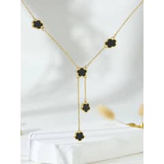 AMAZON - Collar Luxuryjoyascl Flores Dobles Bañado En Oro18kt