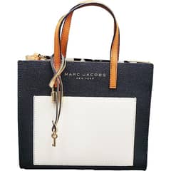 MARC JACOBS - - Mini bolso tote Grind con bloques de color para mujer