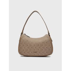 CALVIN KLEIN - Cartera Ck Refine Jacquard Beige