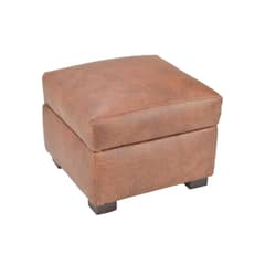 BILDUN - Pouf Cuero Sintético Color Café