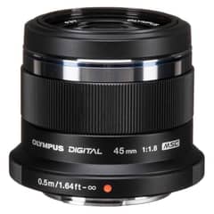 OLYMPUS - Mzuiko digital 45mm f18 lens - black