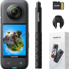 INSTA 360 - Insta360 X3 Kit Get-Set 64GB - Cámara de acción Resistente al Agua