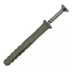 GENERICO - Tarugo Clavo Tornillo Punta Cruz 8x60 mm 50 unds