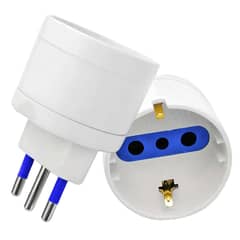 GEN - Adaptador Enchufe Corriente Electrico Schuko Universal 16a Europeo Tipo E F